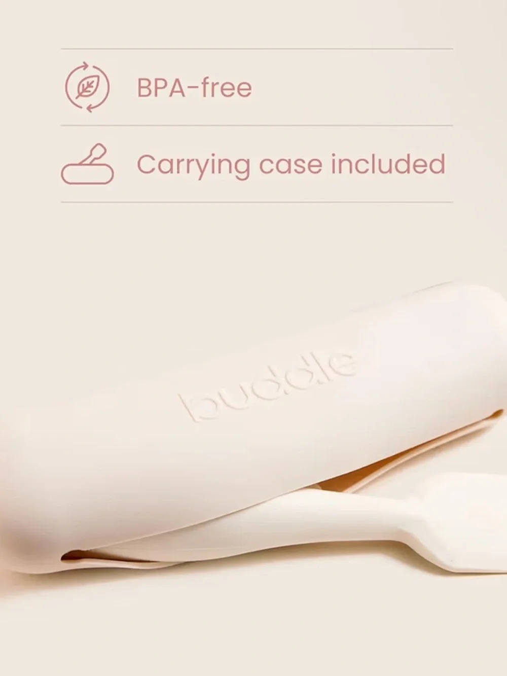 NWT Buddle Paddle Pal Baby Diaper Cream Spatula Applicator and Carrying Case